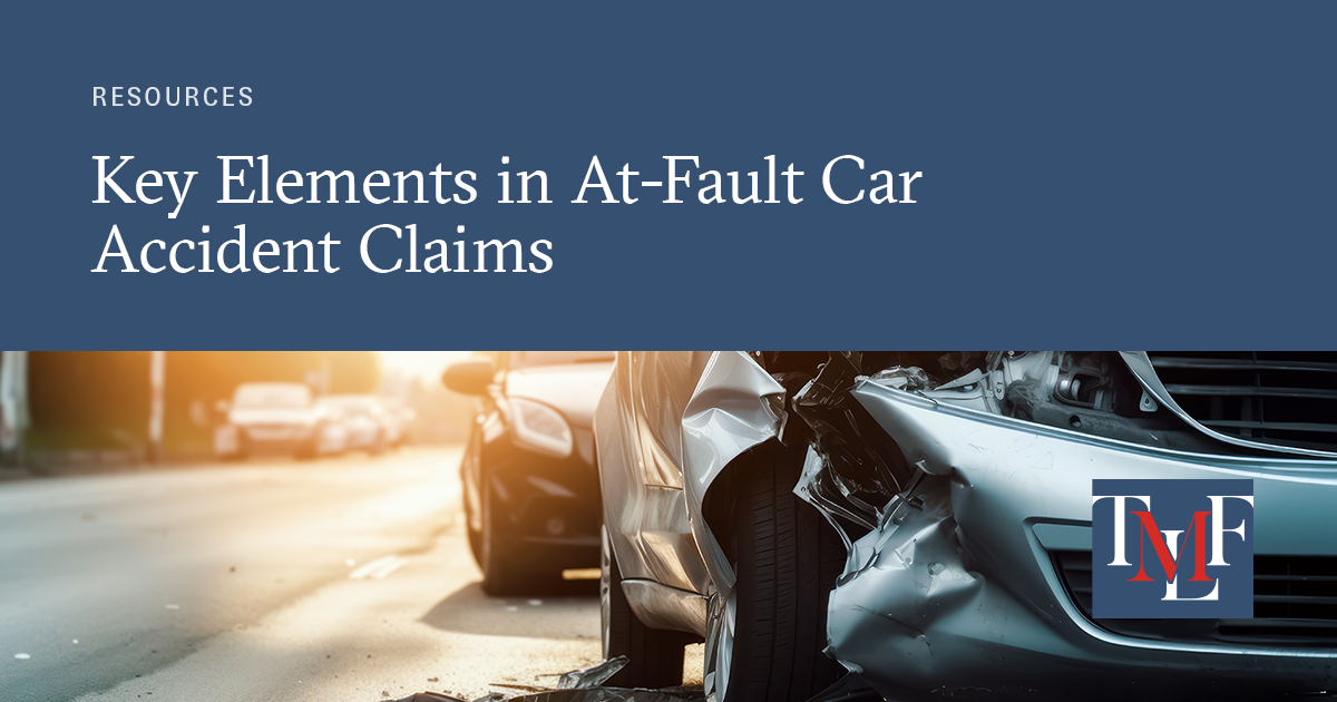 The Main Elements in AtFault Car Accident Claims